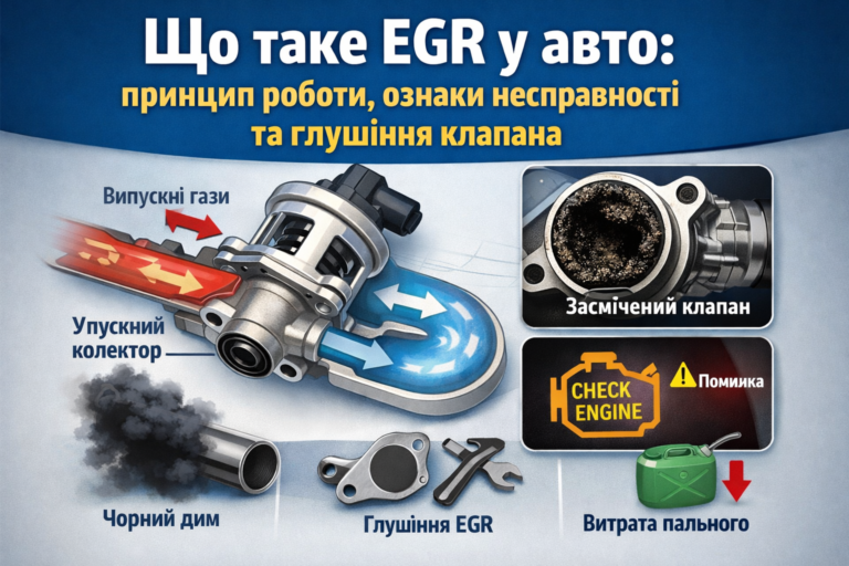 Що таке EGR у авто: принцип роботи, ознаки несправності та глушіння клапана